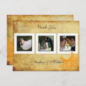 Strand Trouwfoto's Dank u briefkaarten (Voorkant / Achterkant)