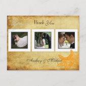 Strand Trouwfoto's Dank u briefkaarten (Voorkant)