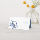 Strand Trouwplaats Kaarten met Maaltijd Keuze Plaatskaartje (Achterkant)