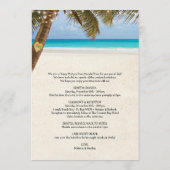 Strand Trouwroute Dubbelzijdig Programma Programmakaart (Achterkant)