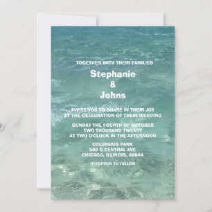 Strand Turquoise Blauwgroen Water Destination Wedd Kaart