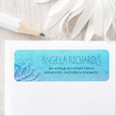 Strand Turquoise Ombre Bruiloft Etiket (Insitu)