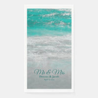 Strand Turquoise Tropische Oceaan Golven Bruiloft