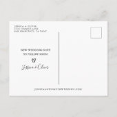 Strand Uitgestelde Huwelijksaankondiging Kaarten (Achterkant)