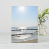 Strand uitnodiging (Staand voorkant)