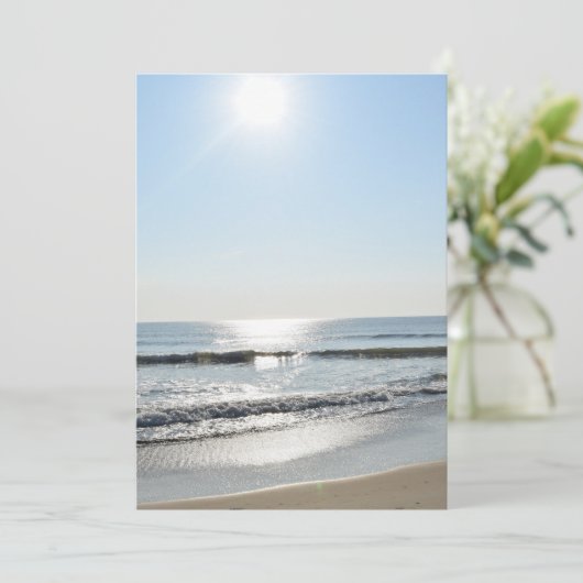 Strand uitnodiging (Staand voorkant)