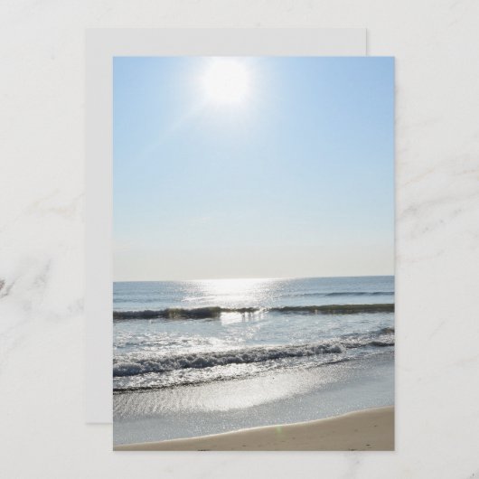 Strand uitnodiging (Voorkant / Achterkant)