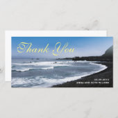Strand Uitzicht Dank u fotokaart Bedankkaart (Voorkant / Achterkant)