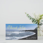 Strand Uitzicht Dank u fotokaart Bedankkaart (Staand voorkant)