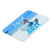 Strand Uitzicht // Ik heb vitamine Zee nodig Magneet (Linkerzijde)