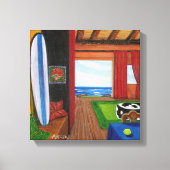 strand Uitzicht in Hawaï Canvas Afdruk (Voorkant)