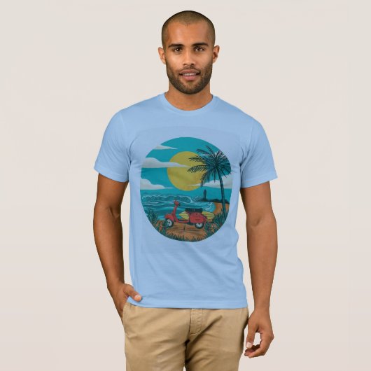 STRAND UITZICHT T-SHIRT (Voorkant volledig)