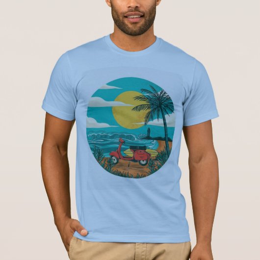 STRAND UITZICHT T-SHIRT (Voorkant)