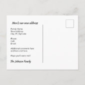 Strand Uitzicht van New Home Adreswijziging Aankondigingskaart (Achterkant)