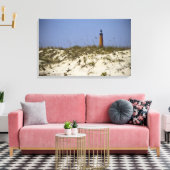 Strand Uitzicht van Ponce Inlet Vuurtoren Ingewikk Canvas Afdruk (Insitu (Woonkamer))