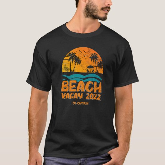 Strand Vacay 2022 Co Kapitein T-shirt (Voorkant)