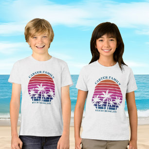 Strand Vakantie Familie Reünie Aangepaste Schattig Tri-Blend Shirt