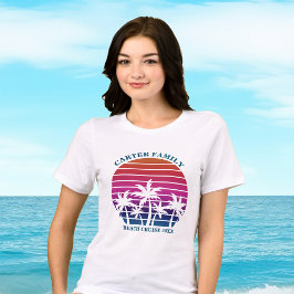 Strand Vakantie Familie Reünie Tropische Vrouwen Tri-Blend Shirt