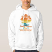 Strand Vakantie Familie Vrienden Custom Cool Sunse Hoodie (Voorkant)