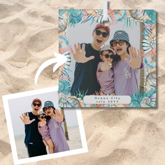 Strand Vakantie Herinneringen Familie Keepsake She Glas Ornament