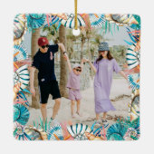 Strand Vakantie Herinneringen Familie Keepsake She Keramisch Ornament (Achterkant)
