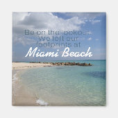 Strand vakantie reizen souvenir magneet Miami etc (Voorkant)