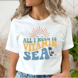 Strand Vakantie T-shirt, Vitamine Zee, Cruise T-sh T-shirt