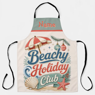 Strand Vakantieclub Retro Kerstmis aan de Kust Schort