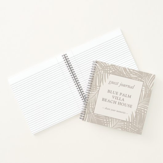 Strand Vakantiehuis Huis Guest Journal Notitieboek (Binnen)