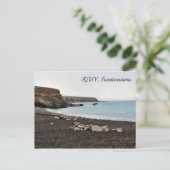 strand van Ajuy Fuerteventura - briefkaart (Staand voorkant)