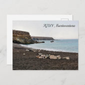 strand van Ajuy Fuerteventura - briefkaart (Voorkant / Achterkant)