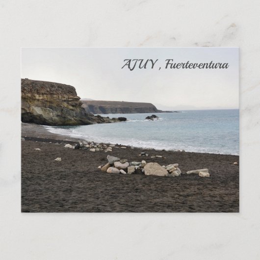 strand van Ajuy Fuerteventura - briefkaart (Voorkant)