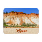 Strand van Algarve Praia da Falesia in Portugal Magneet (Horizontaal)