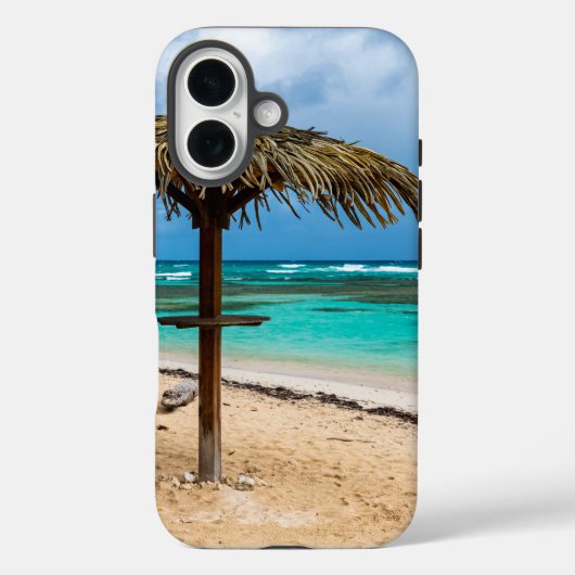 strand van Anse des Rochers Case-Mate iPhone Case (Achterkant)