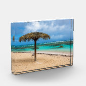 strand van Anse des Rochers Fotoblokken (Links)