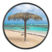 strand van Anse des Rochers Hockey Puck (Voorkant)