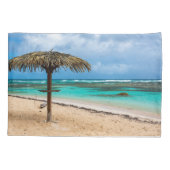 strand van Anse des Rochers Kussensloop (Achterkant)