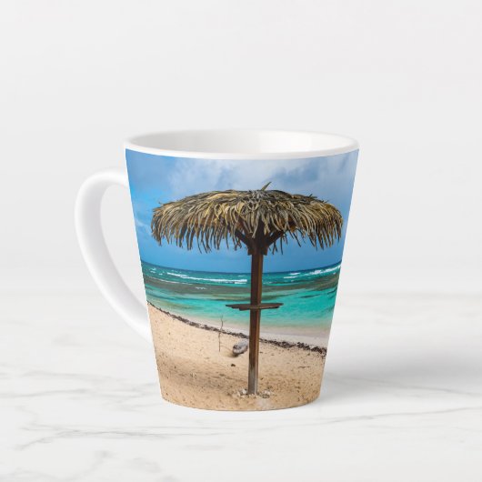 strand van Anse des Rochers Latte Mok (Linkerhoek)