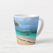 strand van Anse des Rochers Latte Mok (Rechterhoek)