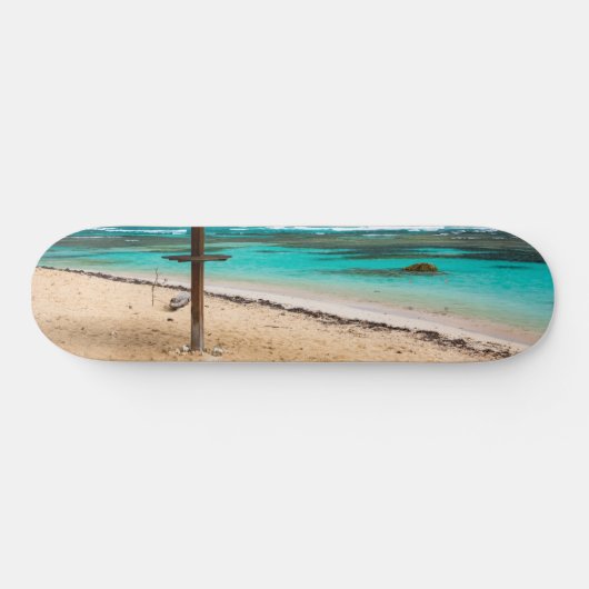 strand van Anse des Rochers Persoonlijk Skateboard (Horizontaal)