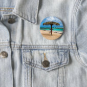 strand van Anse des Rochers Ronde Button 5,7 Cm (In situ)