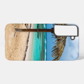 strand van Anse des Rochers Samsung Galaxy Hoesje (Achterkant horizontaal)