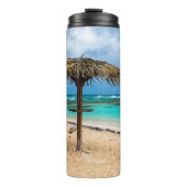 strand van Anse des Rochers Thermosbeker (Voorkant)