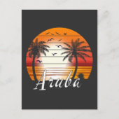 strand van Aruba Briefkaart (Voorkant)