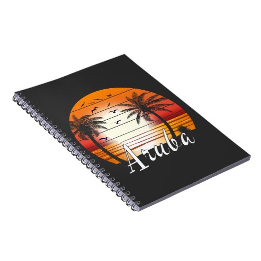 strand van Aruba Notitieboek (Rechterzijde)