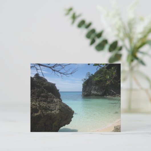 strand van Balinghai Briefkaart (Staand voorkant)