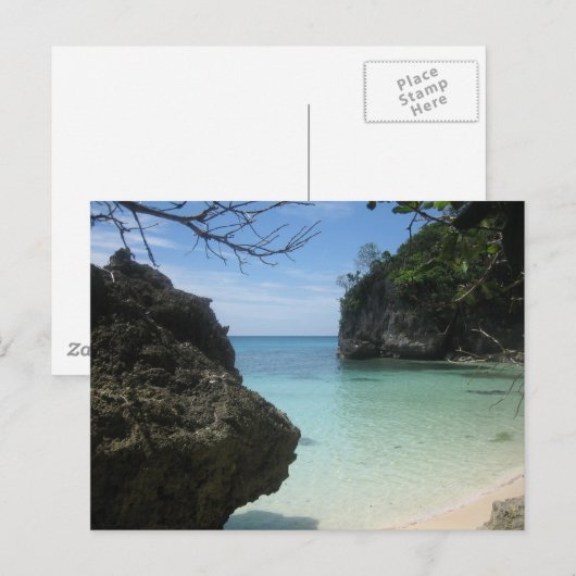 strand van Balinghai Briefkaart (Voorkant / Achterkant)