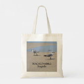  strand van Beachcombing Seagulls Tote Bag (Achterkant)