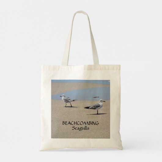  strand van Beachcombing Seagulls Tote Bag (Achterkant)