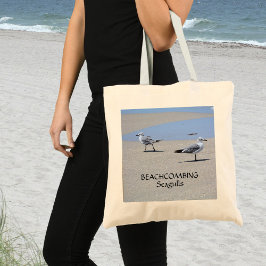  strand van Beachcombing Seagulls Tote Bag